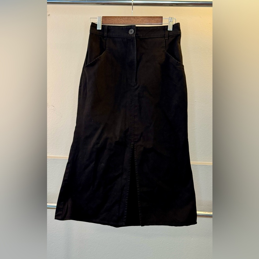 Who What Wear Black Denim Skirt